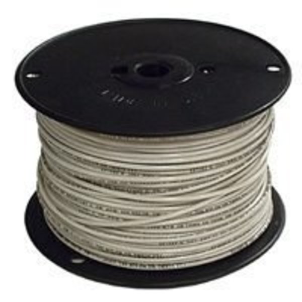 Southwire Southwire 12WHT-SOLX500 Solid Building Wire, 12 AWG, 500 ft L, White Nylon Sheath 12WHT-SOLX500